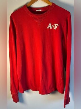 Abercrombie & Fitch Men's Long Sleeve Crewneck Sweater Size XL Muscle A&F Logo